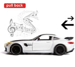Car Resembling Amg Gt R 132 Model Car Exclusive Alloy Metal Pull Back Die Cast Car Diecast Metal Pullback Toy Car With Openable Doors Light Music Best Gifts Toys Car colors As Per Stock Image 3