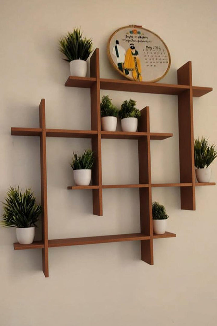 Martcrown Engineered Wood Wall Decoration Wall Shelves For Home Office Hanging Shelves Wall Shelve Wooden Shelf Wall Stand Image 3
