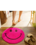 Microfiber Anti-Slip Doormat for Home & Bathroom Entrance Pink Rectangular Mat (20 Inch) Image 1