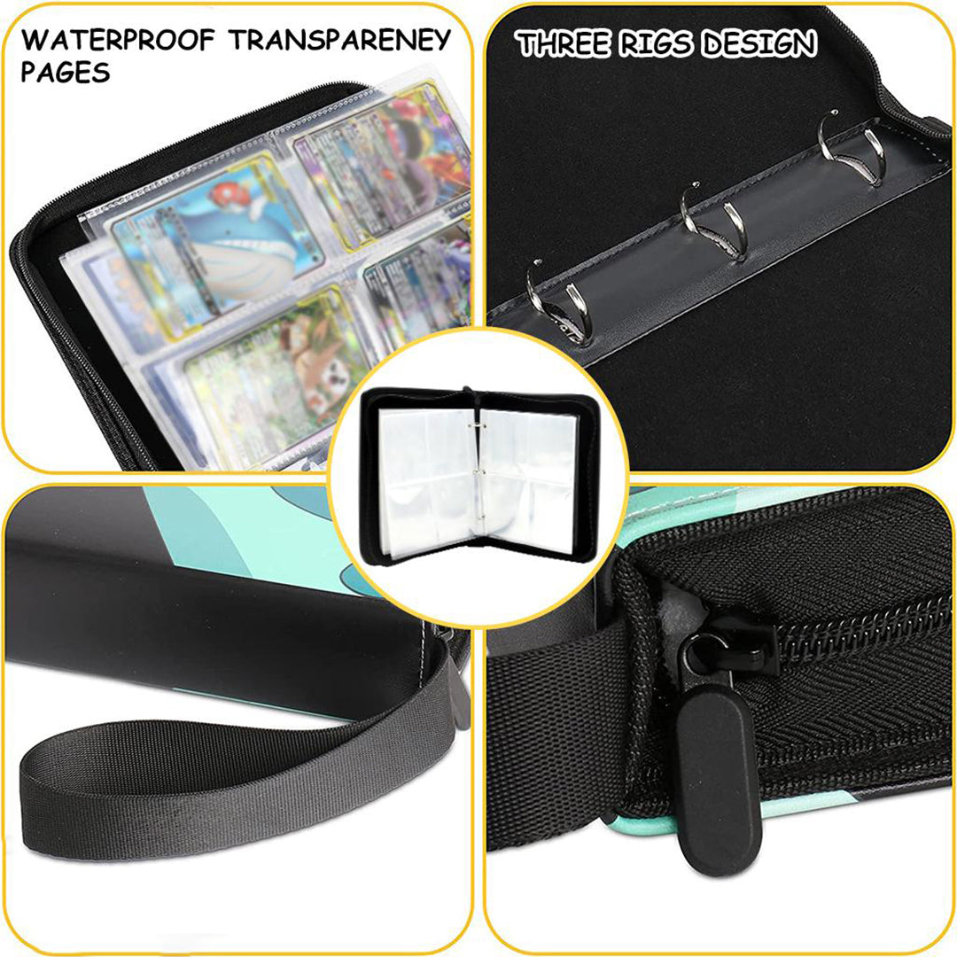 Poke Mon Binder Premium Durability Poke Mon Cards Binder Cartoon Prints Zipper Poke Mon Binder For Girls Boys Image 4