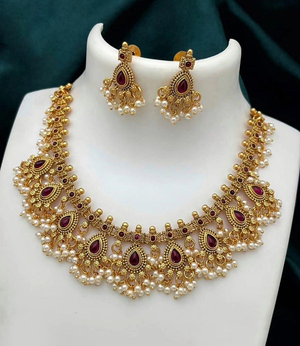 Premium Artificial Traditional Jewelry Collection: Ethnic Necklace & Earring Sets Image 1