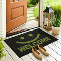 PVC Anti-Slip Doormat for Home & Bathroom Entrance Black Rectangular Mat (2x3 Feet) Image 1