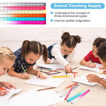 Colorful Clear Straight Ruler 2Pcs Cube Acrylic Ruler Set 15Cm Transparent Gradient Rulers Lightweight Measuring Tool For Students Adults School Classroom Office 2 Piece Random Color Image 3