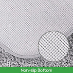 Microfiber Anti-Slip Doormat for Home & Bathroom Entrance Grey Rectangular Mat (40x60 cm) Image 2