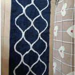 Microfiber Anti-Slip Doormat for Home & Bathroom Entrance Blue Rectangular Mat (2x5 Feet) Image 3