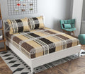 Cotton Blend (90x90 Inch) Double Size Bedsheet With 2 Pillow Cover in Multicolor Image 1