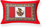 Cotton (60x90 Inch) Single Size Bedsheet With 1 Pillow Cover in Red Color Image 2