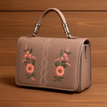 Handbag For Women And Girls Stylish Brown PU Leather Bag Image 1