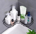 Wall Mounted Shower Storage Corner Shelf Holder Decorative Stainless Steel Self Adhesive Metal Storage Wall Shelves For Bathroom And Kitchen Stainless Steel Wall Shelf Image 1