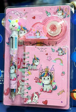 6 In 1 Pen With A5 Diary Whitener Tape Complete Birthday Return Gift Set For Boys Girls Kids With Pencil Pouch Case Diary Notepad Image 1