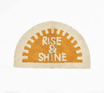 Cotton Anti-Slip Doormat for Home & Bathroom Entrance Mustard Semi Circle Mat (40x60 cm) Image 4