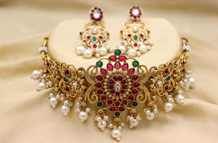 Premium Artificial Traditional Jewelry Collection: Ethnic Necklace & Earring Sets Image 1