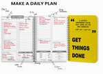 Daily Planner Undated Schedule Your Day Manage To Do List Goals Tracker Wellness Tracker 3 Month Planner Image 1