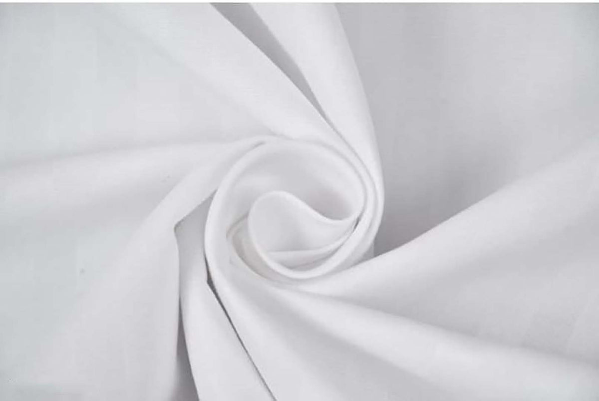 Cotton (60x90 Inch) Single Size Bedsheet With 1 Pillow Cover in White Color Image 2