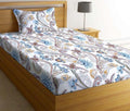 Polycotton (60x90 Inch) Single Size Bedsheet With 1 Pillow Cover in Multicolor Image 1