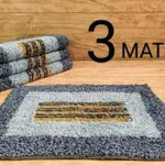 Cotton Anti-Slip Doormat for Home & Bathroom Entrance Multicolor Rectangular Mat (15x23 Inch) Image 1