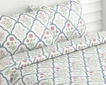 Glace Cotton (90x90 Inch) Double Size Bedsheet With 2 Pillow Cover in Multicolor Image 3