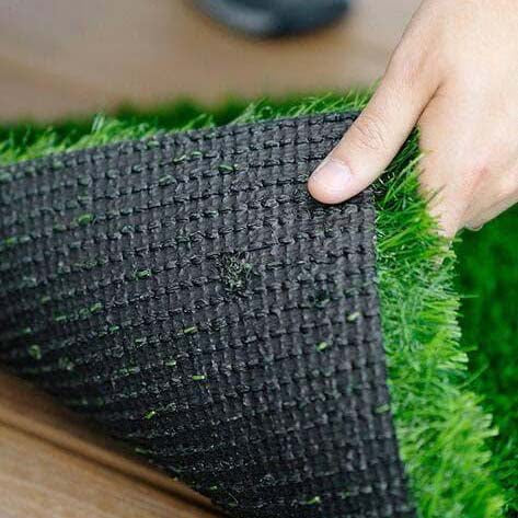 Artificial Grass Anti-Slip Doormat for Home & Bathroom Entrance Green Rectangular Mat (38x58 cm) Image 3