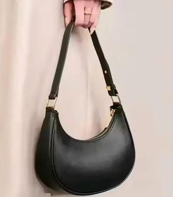 Handbag For Women And Girls Stylish Black PU Leather Bag Image 1
