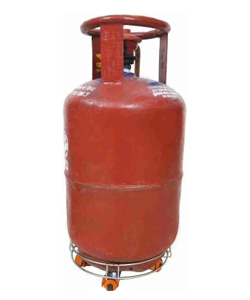 Stainless Steel Cylinder Trolley With Wheels Gas Trolly Lpg Cylinder Stand Kitchen Gas Trolly Image 3