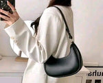 Handbag For Women And Girls Stylish Black PU Leather Bag Image 2