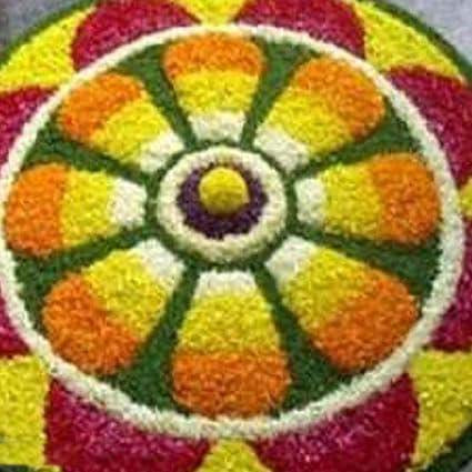 Polyester Anti-Slip Doormat for Home & Bathroom Entrance Multicolor round Mat (24 Inch) Image 4