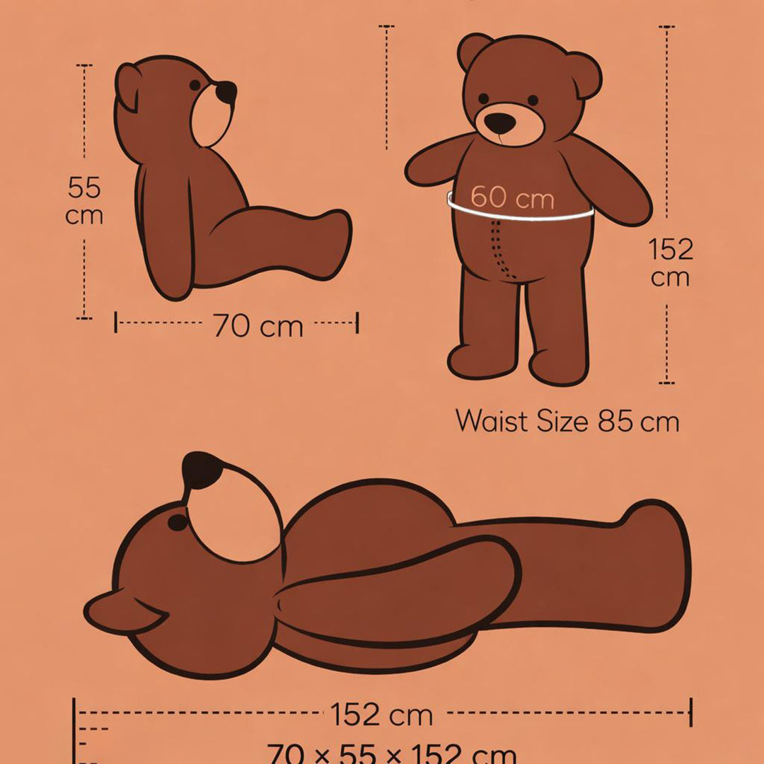 2 Feet Pink Teddy Bear Image 2