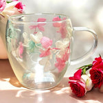 Flower Glass Mug Image 1