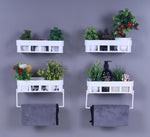 Kitchenbathroom Shelfpaste Brush Standsoap Standbathroom Accessories White Image 1