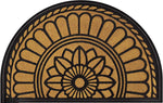Rubber Anti-Slip Doormat for Home & Bathroom Entrance Golden Semi Circle Mat (45x70 cm) Image 1