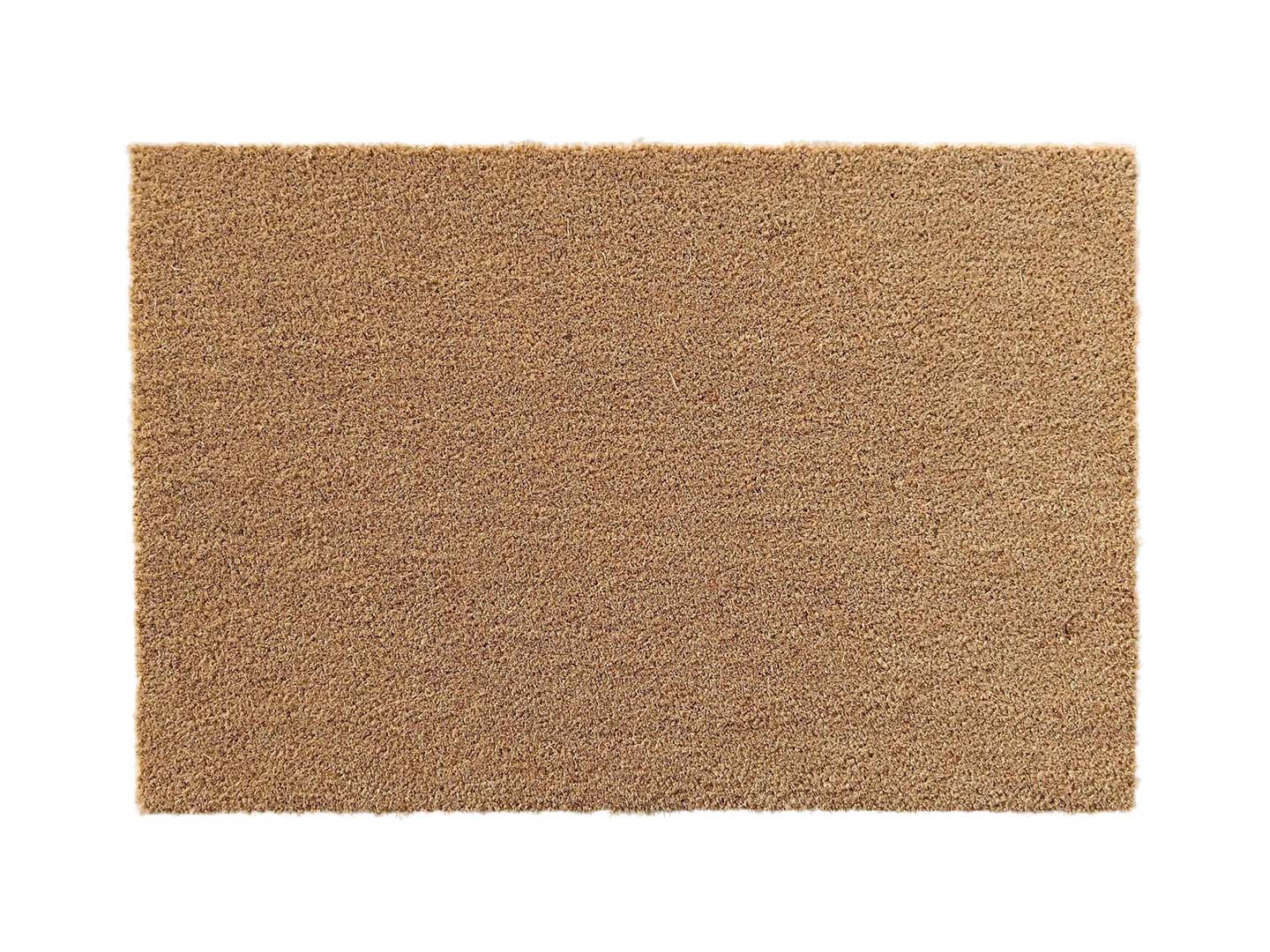 Coir Anti-Slip Doormat for Home & Bathroom Entrance Beige Rectangular Mat (40x60 cm) Image 1