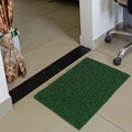 PVC Anti-Slip Doormat for Home & Bathroom Entrance Green Rectangular Mat (40x60 cm) Image 1