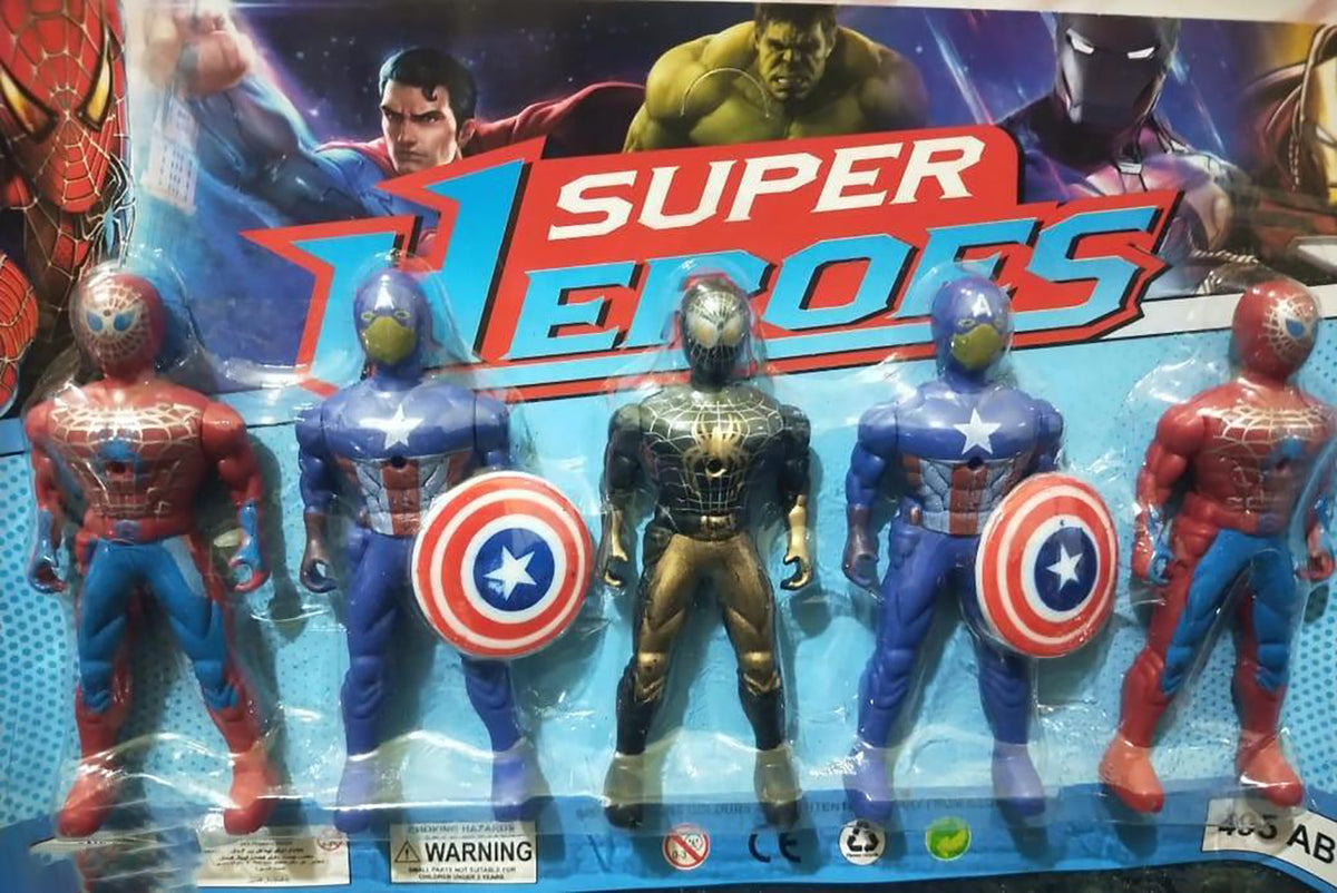 5 Action Figures & 5 Pull Back Mini Racing Car For Kids Super Hero Characters Action Figure Best Gift For Birthday Image 2