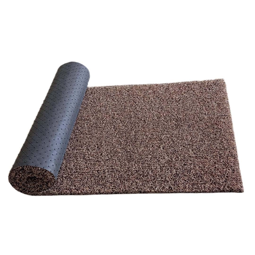 PVC Anti-Slip Doormat for Home & Bathroom Entrance Brown Rectangular Mat (24x55 Inch) Image 3