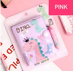 Pack Of 4 Dinosaur Small Pocket Diary With Small Pen For Kids Stationery Set With Adventure Theme For Students Children Birthday Return Gift A7 Gift Set Ruled 60 Pages Designer Image 4
