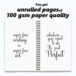 Spiral Binding Notebook A5 Size 160 Pages Blank Pages 100 Gsm Notebook Set Of 1 For Professional School And Office Use Image 2