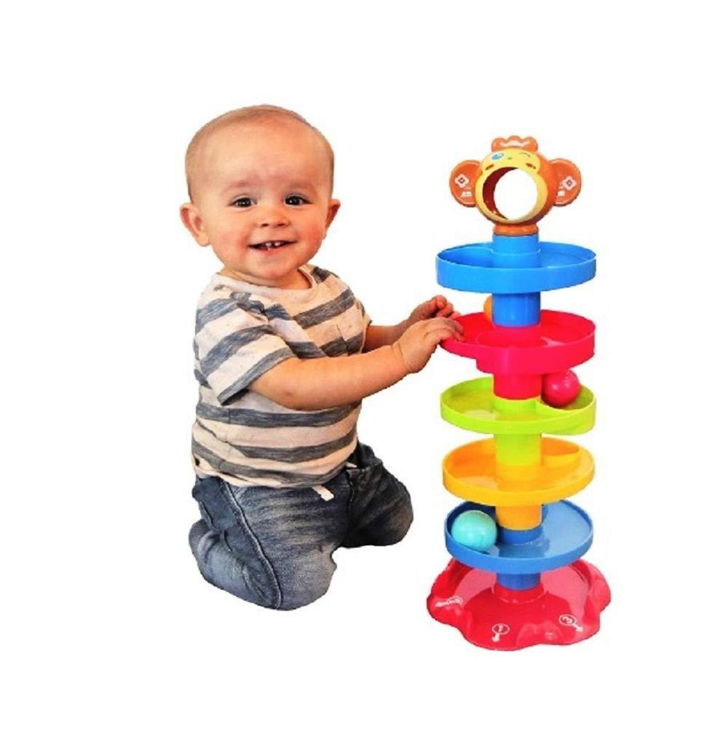 Roll Boll Toystacking Toy With 3 Balls And Stacks Rolling Ball Image 2