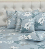 Quilted Fabric (90x100 Inch) Double Size Bedsheet With 2 Pillow Cover in Multicolor Image 1