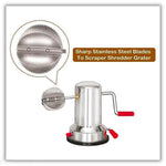 Stainless Steel Coconut Scraper With Vacuum Base Sharp Blades Manual Hand Crank Coconut Grater Machine Image 3