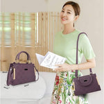 Handbag For Women And Girls Stylish violet Synthetic Bag Image 2