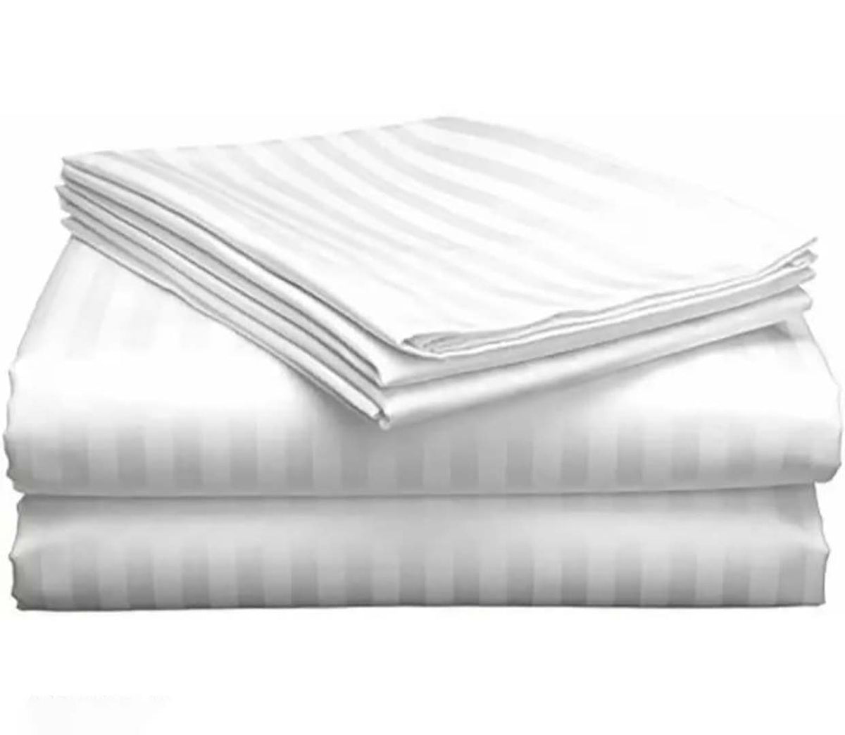 Cotton (60x90 Inch) Single Size Bedsheet With 1 Pillow Cover in White Color Image 4