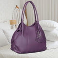 Handbag For Women And Girls Stylish violet PU Leather Bag Image 1