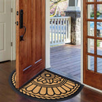 Rubber Anti-Slip Doormat for Home & Bathroom Entrance Golden Semi Circle Mat (45x70 cm) Image 2