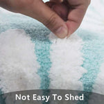 Microfiber Anti-Slip Doormat for Home & Bathroom Entrance Blue Rectangular Mat (40x60 cm) Image 2