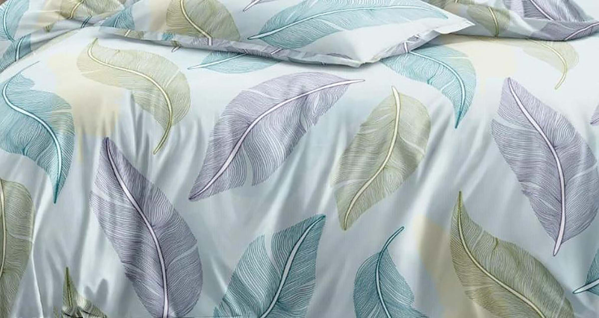 Cotton Feel Fabric (108x108 Inch) Double Size Bedsheet With 2 Pillow Cover in Multicolor Image 2