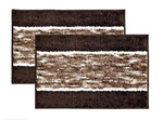 Microfiber Anti-Slip Doormat for Home & Bathroom Entrance Multicolor Rectangular Mat (40x60 cm) 2 Pcs Image 1