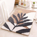 Polyester Anti-Slip Doormat for Home & Bathroom Entrance Multicolor Rectangular Mat (40x60 cm) Image 1