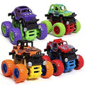 Onster Car Truck Toy Friction Powered Car Toy For Kids Set Of 4 Multicolor Image 1