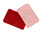 Latex Anti-Slip Doormat for Home & Bathroom Entrance Red Rectangular Mat (40x60 cm) 2 Pcs Image 2