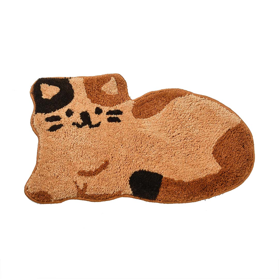 Microfiber Anti-Slip Doormat for Home & Bathroom Entrance Multicolor Cat Mat (50x80 cm) Image 3